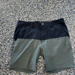 Volcom Men's Two-Tone Shorts - Black and Gray